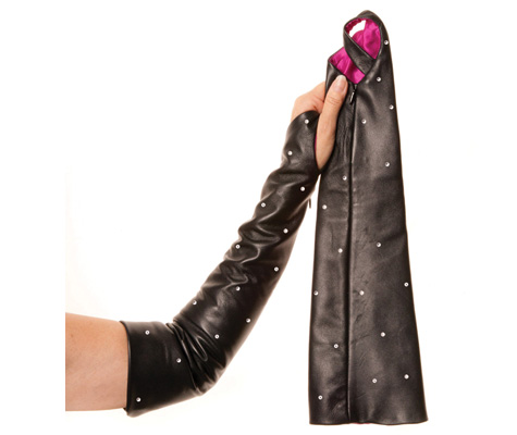 fingerless gloves - style# tl0401 bk-hp